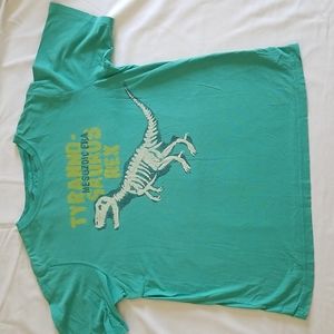 Green Glow-in-the-Dark T-Rex T-Shirt
